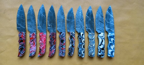 CUSTOM HAND MADE DAMASCUS STEEL KITCHEN  KNIFE AND HUNTING 08(LOT OF 10). - Picture 10 of 10