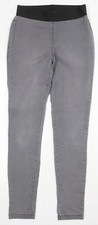 Marks & Spencer Damen Grau Baumwollmischung Skinny Jeans Gr&ouml;&szlig;e 8