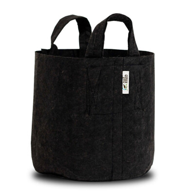 5 Root Pouch Schwarz + mit Griffen (78L) Geotextil Smart grow Pot Garten Deko