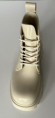 Bottega Veneta Shiny Rubber White Ankle Boots 8 US (41 Euro  display picture 1
