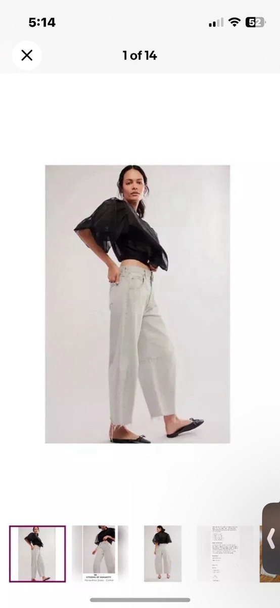 Citizens of Humanity Horseshoe Jeans Barrel Size 27 NWT | eBay