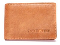 J Jones Echt Leder Klein Herren GeldböRse Geldbeutel Portemonnaie Rfid Braun