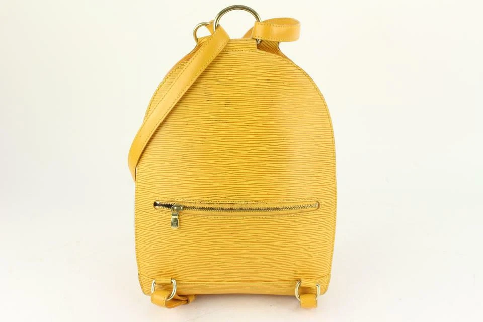 LOUIS VUITTON Epi Leather Mabillon Backpack Yellow