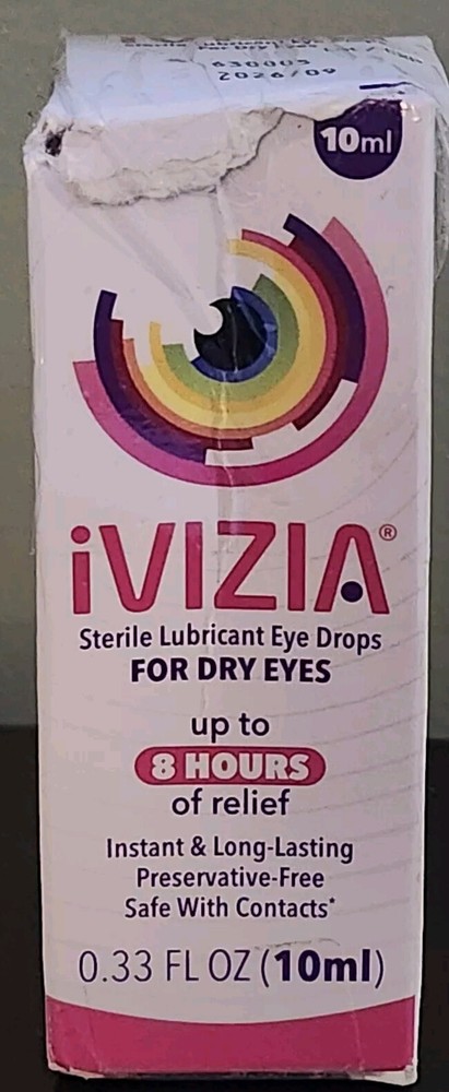 Similasan IVIZIA Dry Eye Relief Lubricant Drops 10ml 0.33 fl oz Exp 09/26