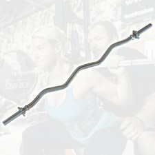 Bilanciere Curl Curvo Ondulato Ez Da 120cm Asta Palestra Bodybuilding dfh