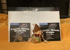 BCW Comic Book Bags  Boards 10 Pack Fits Current Comics/Acid Free Boards 24PT
