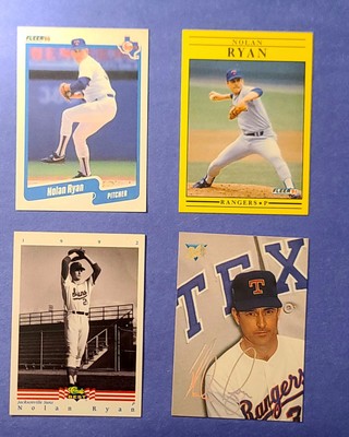 rare nolan ryan cards Nolan Ryan (Lot Of 4) *Old And Rare* Cards From Hall Of Fame Pitcher