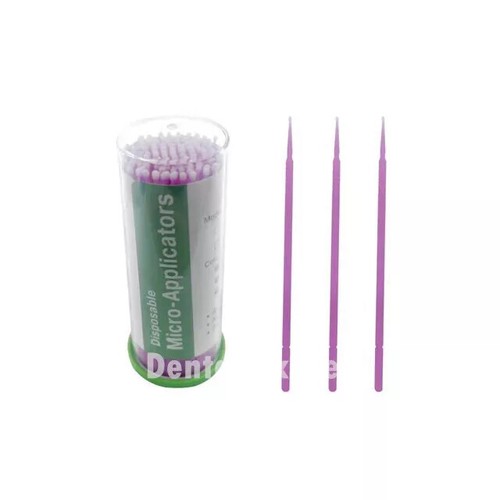 100pcs Dental Micro Brushes Disposable Applicator Brush Tips Sticks Regular fine - Picture 4 of 9