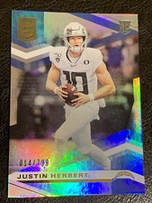 2020 Justin Herbert Donruss DIE CUT Elite Rookie 014/799!!! Rookie Card Mint!!