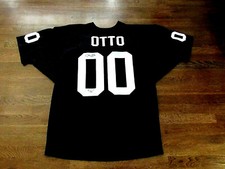 JIM OTTO HOF 1980 # 00 OAKLAND RAIDERS SIGNED AUTO VINTAGE JERSEY PSA/DNA BEAUTY