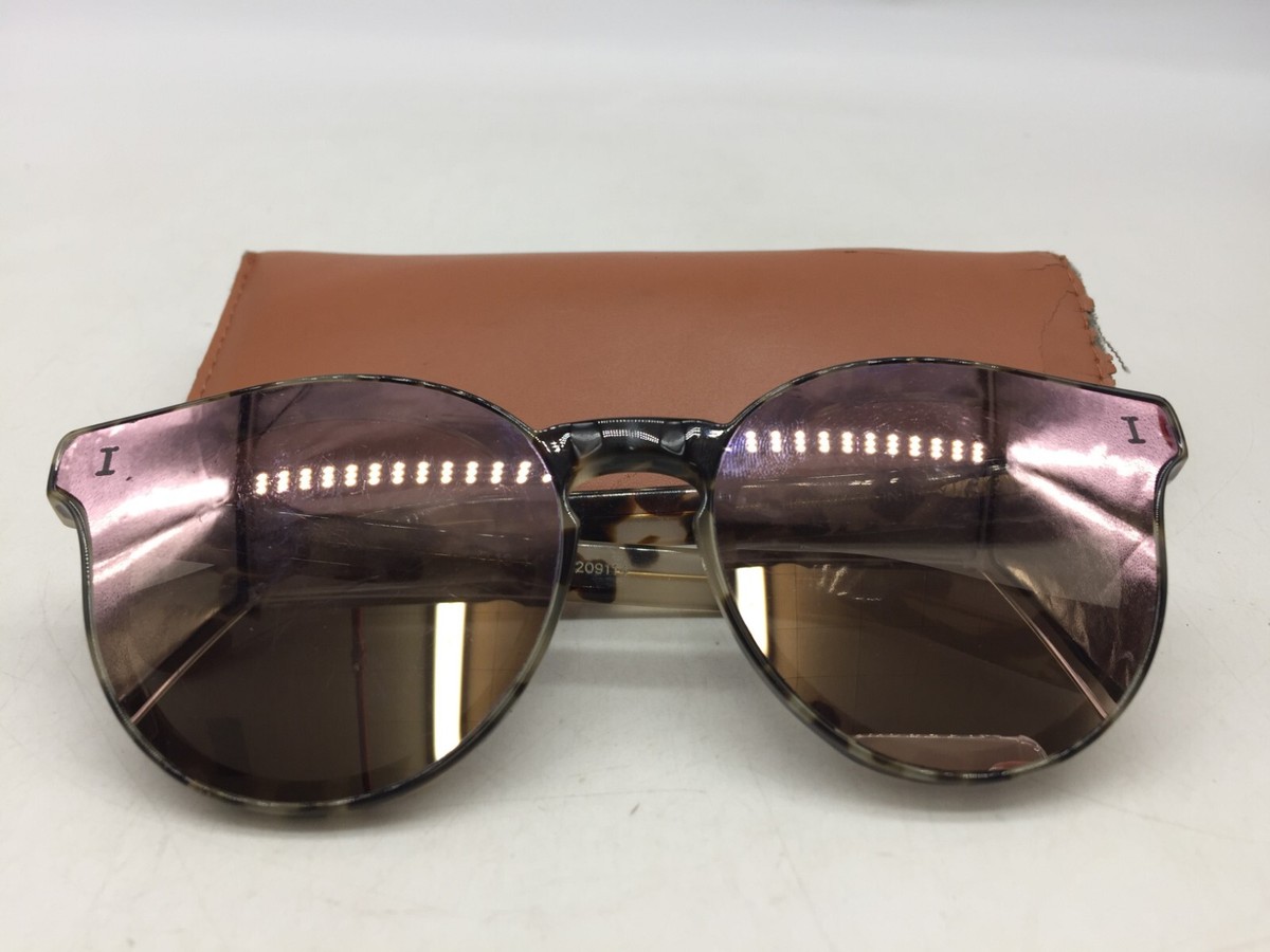 Illesteva Two Point One White Tortoise Sunglasses 64-18-145  display picture 1