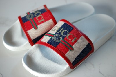 gucci pursuit gg logo pool slides