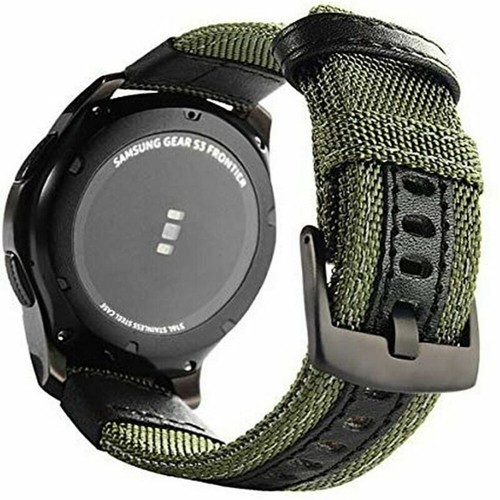 Nylon Leder Armband Für Samsung Galaxy Watch 3 45 46mm Gear S3 Frontier/Classic - Bild 6 von 16