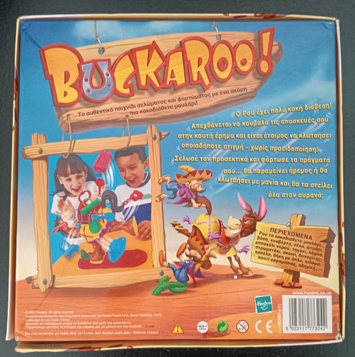 MB GAMES 2007 BUCKAROO! SADDLE STACKING MOODY MULE BOARD GAME GREEK 98% COMPLETE - Picture 19 of 20