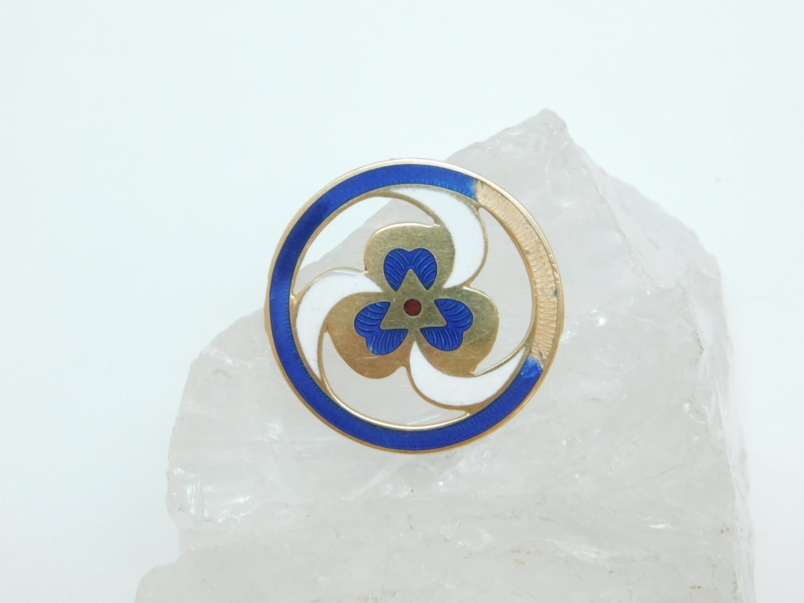 VNTG 10K Yellow Gold Girl Scouts Enamel Clover Pendant 3.5g eBay