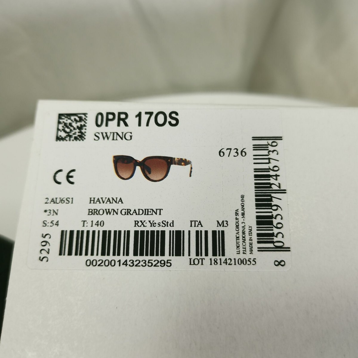 値下げ！PRADA Prada Brown Tortoise Shell Sunglasses Womens Square Large