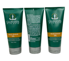 Since 1810 Clubman Pinaud Head Shave Gel (177ml/6fl) Lot Of 3, New