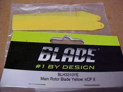 BLADE BLH3310YE =  MAIN ROTOR BLADES, YELLOW : nCP X