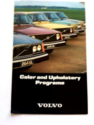 1977 Volvo Color Paint and Upholstery Guide Brochure - 264