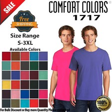 COMFORT COLORS 1717 Mens Short Sleeve Heavyweight Crew Neck Stylish T-Shirt