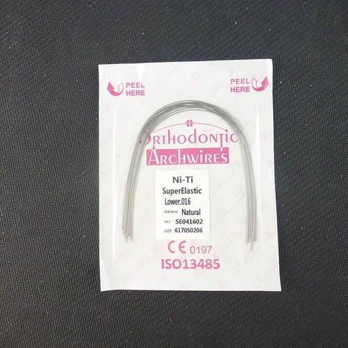 EASYINSMILE 100 piezas Alambres de arco Ortodoncia Dental NITI Brackets Alambre de dientes (redondo) - Imagen 7 de 17