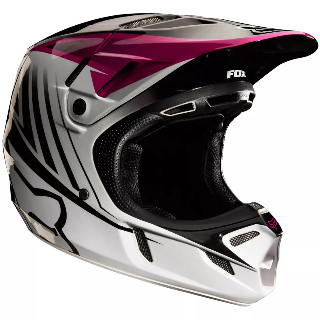FOX V4 LE CHAD REED MOTOCROSS MX HELMET BLACK PURPLE bike mtb bmx MIPS