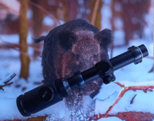 Druckjagd Zielfernrohr NORCONIA  Germany 1-4 x 20 SLP mit Beleuchtetem Absehen .