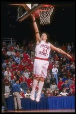 Guard Chris Herren Fresno State Bulldogs goes up for two the Santa- Old Photo