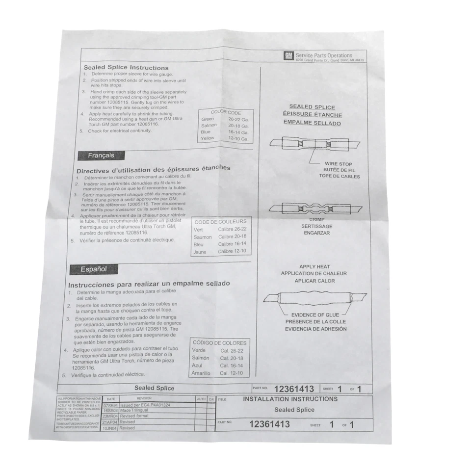 Conector de motor soplador HVAC Chevrolet Equinox 2013-2017 original OEM 19368137 Foto 4 de 4