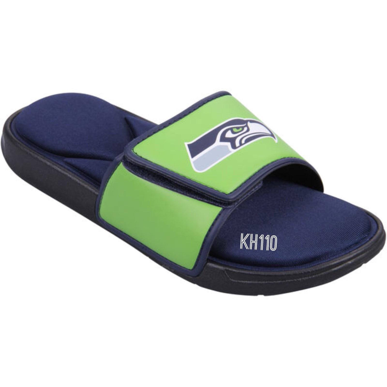 Seattle Seahawks NFL Deluxe Foam Sport Men's Slide Sandals