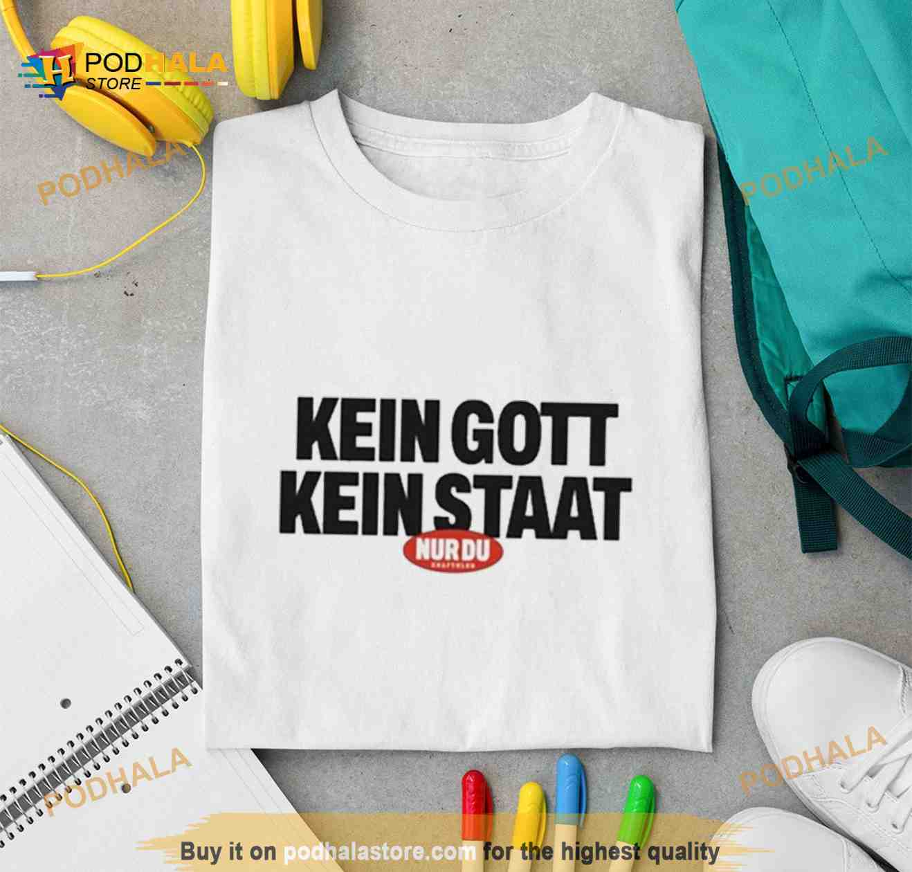 Kraftklub Kein Gott Kein Staat Weis 2023 Mens Shirt
