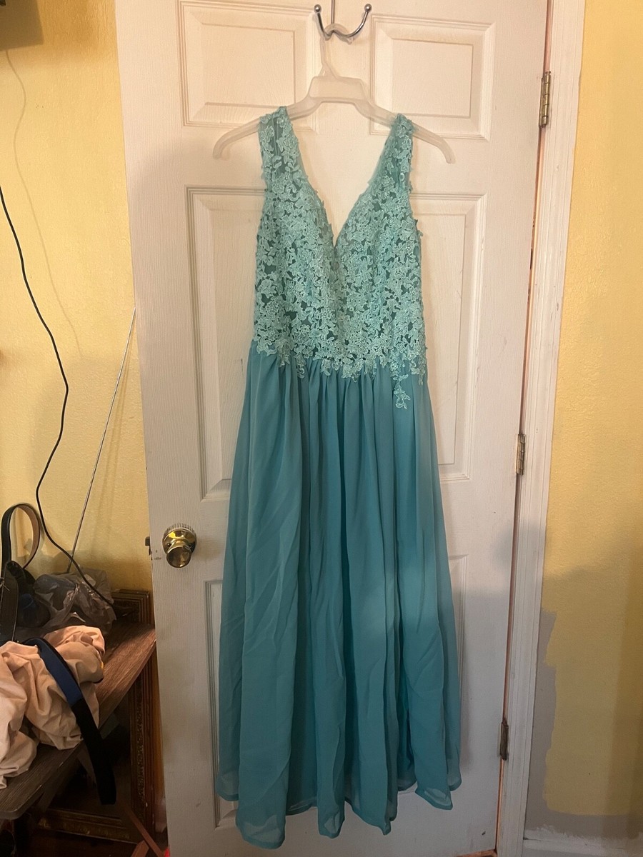 blue dress for baby girl Modest Lace Appliques 3/4 Sleeves Satin Bridesmaid Dresses Plus Size