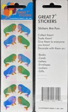 12 packages of Pearly Whale Stickers, "Great 7" Sticker Designs, PMP4302