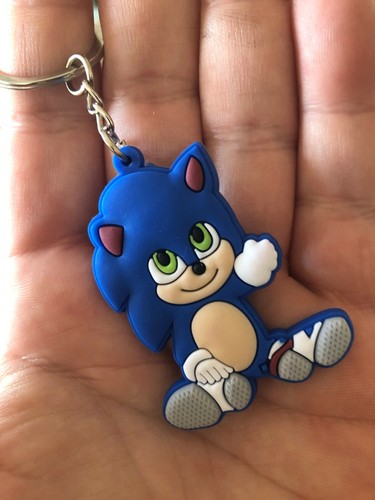BRAND NEW PVC SEGA "BABY SONIC THE HEDGEHOG SITTING" KEYRING 17 - Picture 2 of 3