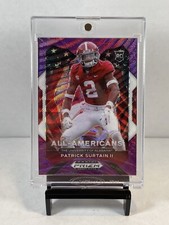 2021 Panini Prizm Draft Pick Patrick Surtain II #199 Purple Wave All American RC