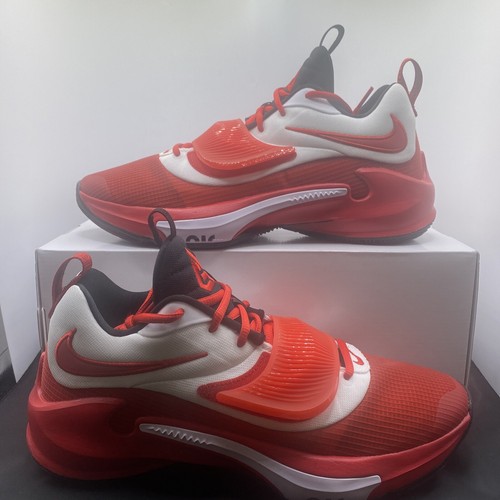 Nike Giannis Zoom Freak 3 Red White Basketball Shoes DJ7027-991 Mens Sz 11.5 | eBay