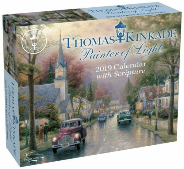 2019-thomas-kinkade-painter-of-light-page-a-day-daily-desk-calendar