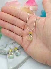 Dainty Dangle Earrings - Handmade Teardrop Earrings Crystal Drop Earrings Bridal