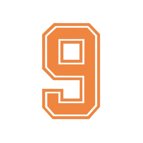 Uniform Sports Jersey Football Soccer Border Iron On Number Heat Press Transfer - Afbeelding 48 van 78