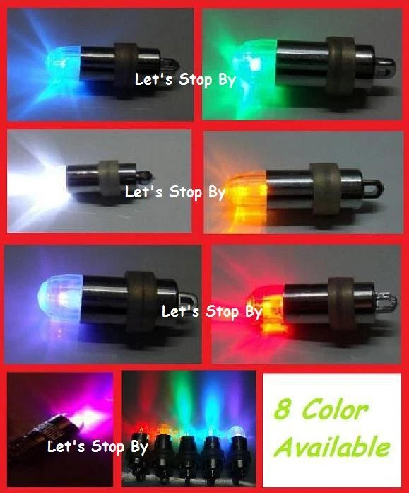 48 LED balão submersível à prova d'água lanterna de papel mini luz casamento floral - Imagem 2 de 2