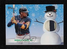 2021 Holiday WalMart Mega Box Relics Silver Metallic 3/10 Ronald Acuna Jr a3i