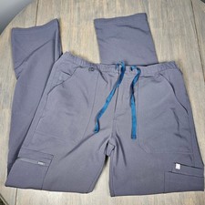 FIGS Mens L Cairo Cargo Scrub Pants Straight Leg Technical Collection Charcoal