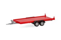 Herpa 052450-004 Pkw-TransportanhäNger 2Achs, Rot 1:87, Neu - Modellauto