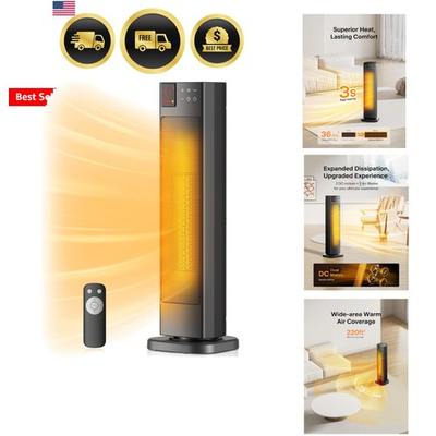 #ad Oscillating Ceramic Tower Indoor Space Heater for Home with Oscillation Prog... $153.99