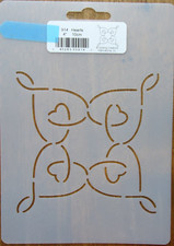 Stencil Quilting Hearts 914 4" 10cm quilt crafts embroidery QC CL sew template