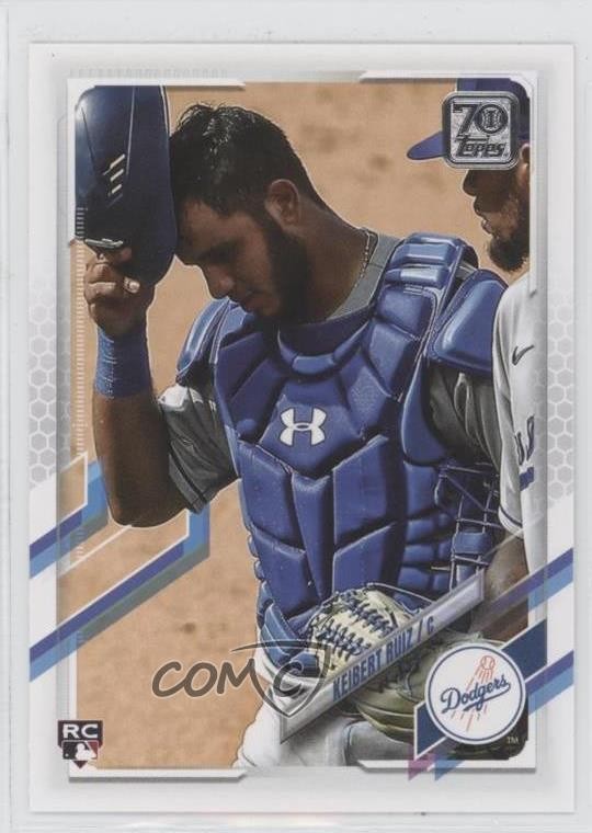 2021 Topps Image Variation SP Image Variation (Helmet Off) Keibert Ruiz #256 ng3