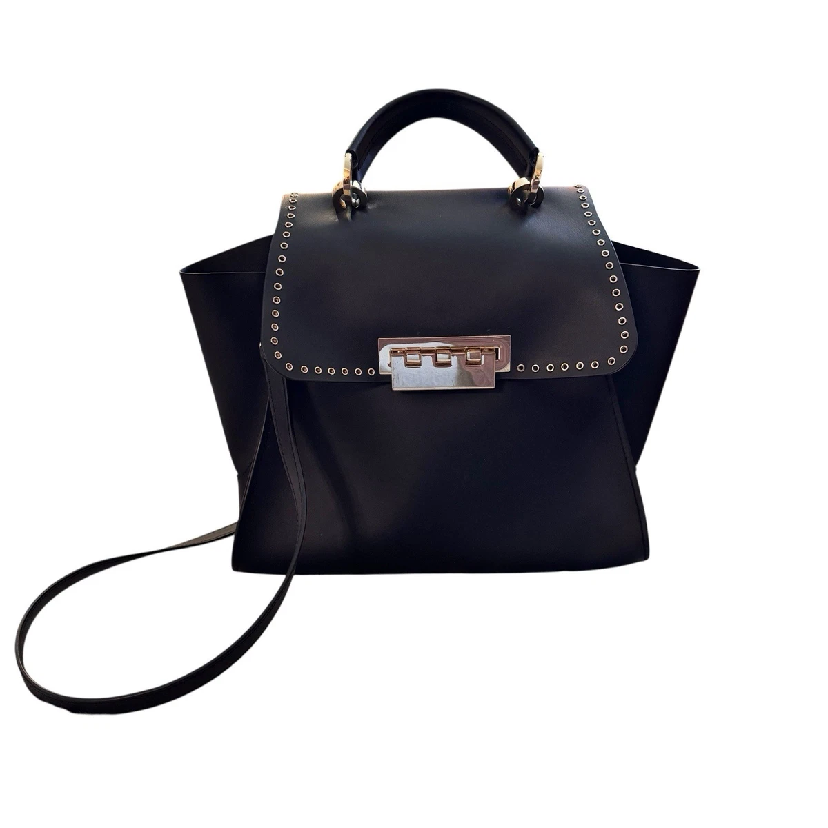 I Zac Zac Posen soft Earthette Convertible black quilted  Leather backpack Zac Posen Eartha Leather Chain Shoulder Bag Black Quilted  main image 2