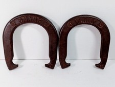 2 Vintage Champ Metal Horseshoes Pitching Horse Shoes. Nice 