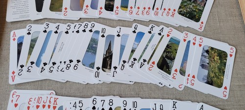 Maravillosas vistas de Escocia histórica baraja de cartas 54 completa Reino Unido - Imagen 4 de 9