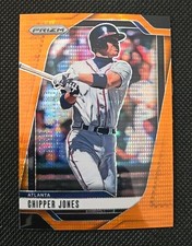 Chipper Jones Atlanta Braves 2025 Panini Prizm #220 Orange Pulsar Prizm #/399